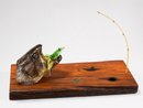 ESCULTURA DECORATIVA DE PESCA CABEÇA DE TRAIRÁ NA ISCA – 50 CM