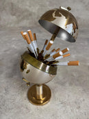 Dispensador de Cigarros Golden Globe Vintage com Isqueiro – Anos 1960